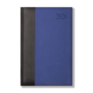 Bi Colour A5 Diary, Black Royal Blue