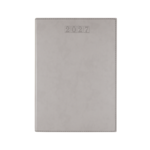 Dorchester NewHide A5 Desk Diary, Day Per Page, Grey - Image 1