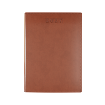 Dorchester NewHide A5 Desk Diary, Day Per Page, Tan