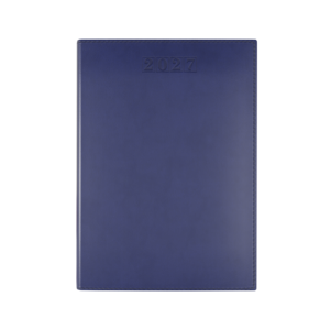 Dorchester NewHide A5 Desk Diary, Week To View, Blue - Image 1