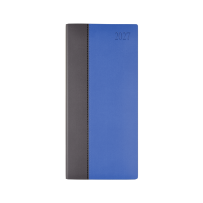 Dorchester Newhide Bicolor Pocket, Week to View, Blue- Royal blue