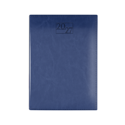 Harrogate SaharaHide Faux Leather A5 Diary, Day Per Page, Dark Blue