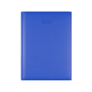 Lewes SmoothGrain A5 Desk Diary, Week To View, Royal Blue - Image 1