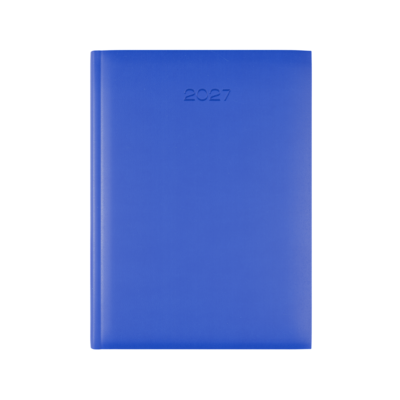 Lewes SmoothGrain A5 Desk Diary, Week To View, Royal Blue