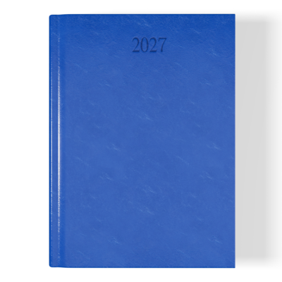 Richmond FineGrain A5 Desk Diary, Day Per Page, Blue