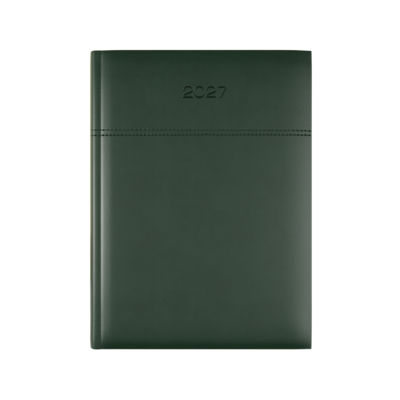 Dorchester Horizon A5 Desk Diary, Day Per Page, Green-Green