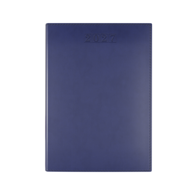 Dorchester NewHide A5 Desk Diary, Day Per Page, Blue