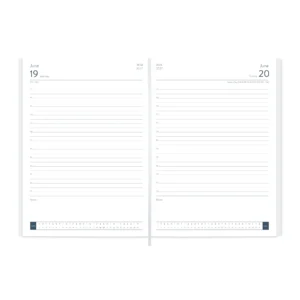 Dorchester Horizon A5 Desk Diary, Day Per Page, Black-Yellow - Image 2