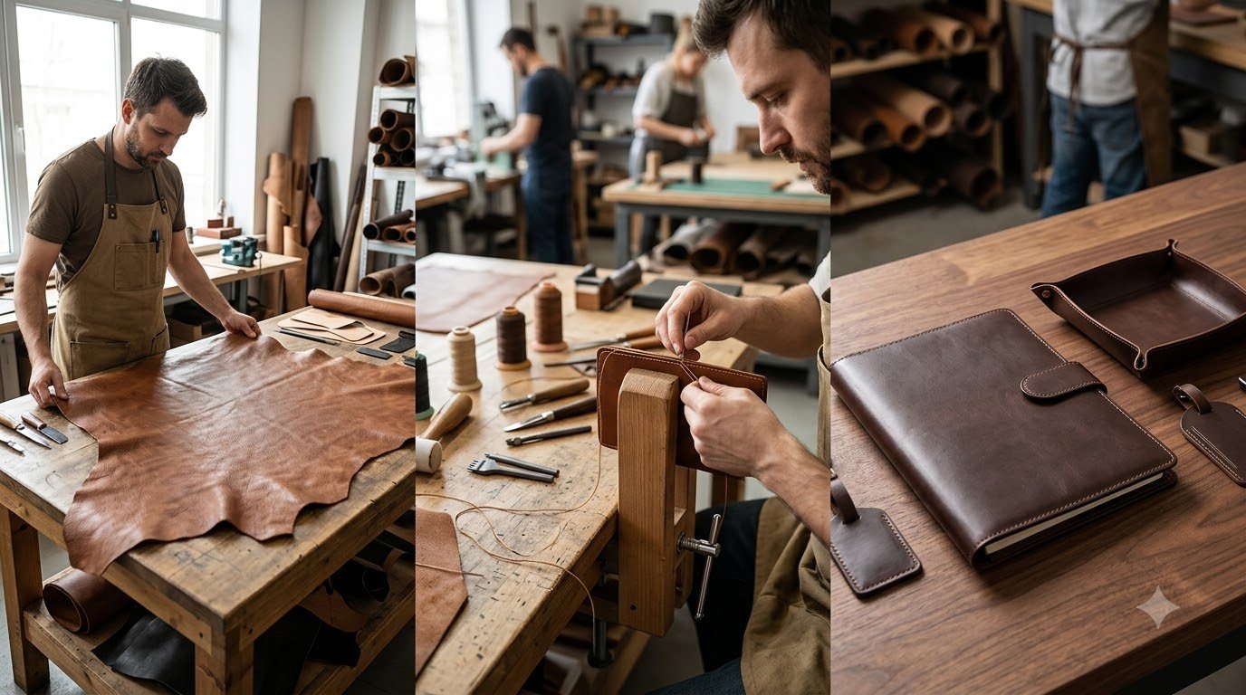 Leather corporate gift